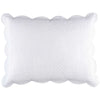 Power Shake Scallop White Quilted Sham