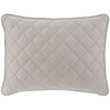 Quilted Silken Solid Grey Sham