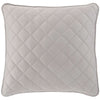 Quilted Silken Solid Grey Sham
