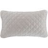 Quilted Silken Solid Grey Sham