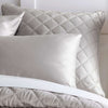 Quilted Silken Solid Grey Sham