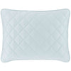 Quilted Silken Solid Robin's Egg Blue Sham