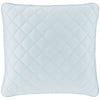 Quilted Silken Solid Robin's Egg Blue Sham