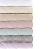 Quilted Silken Solid White Coverlet