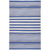 Rugby Stripe Denim Handwoven Indoor/Outdoor Rug