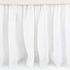 Savannah Linen Gauze White Bed Skirt