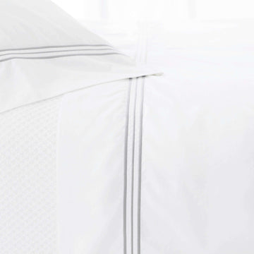 Trio Pearl Grey Flat Sheet
