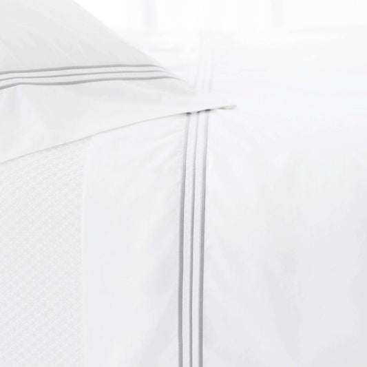 Trio Pearl Grey Flat Sheet