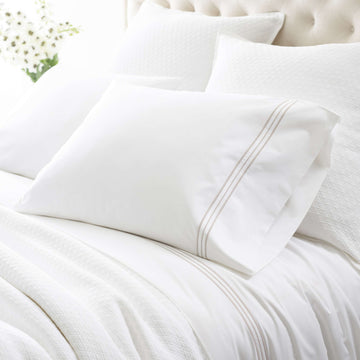 Trio Pearl Grey Pillowcases (Pair)