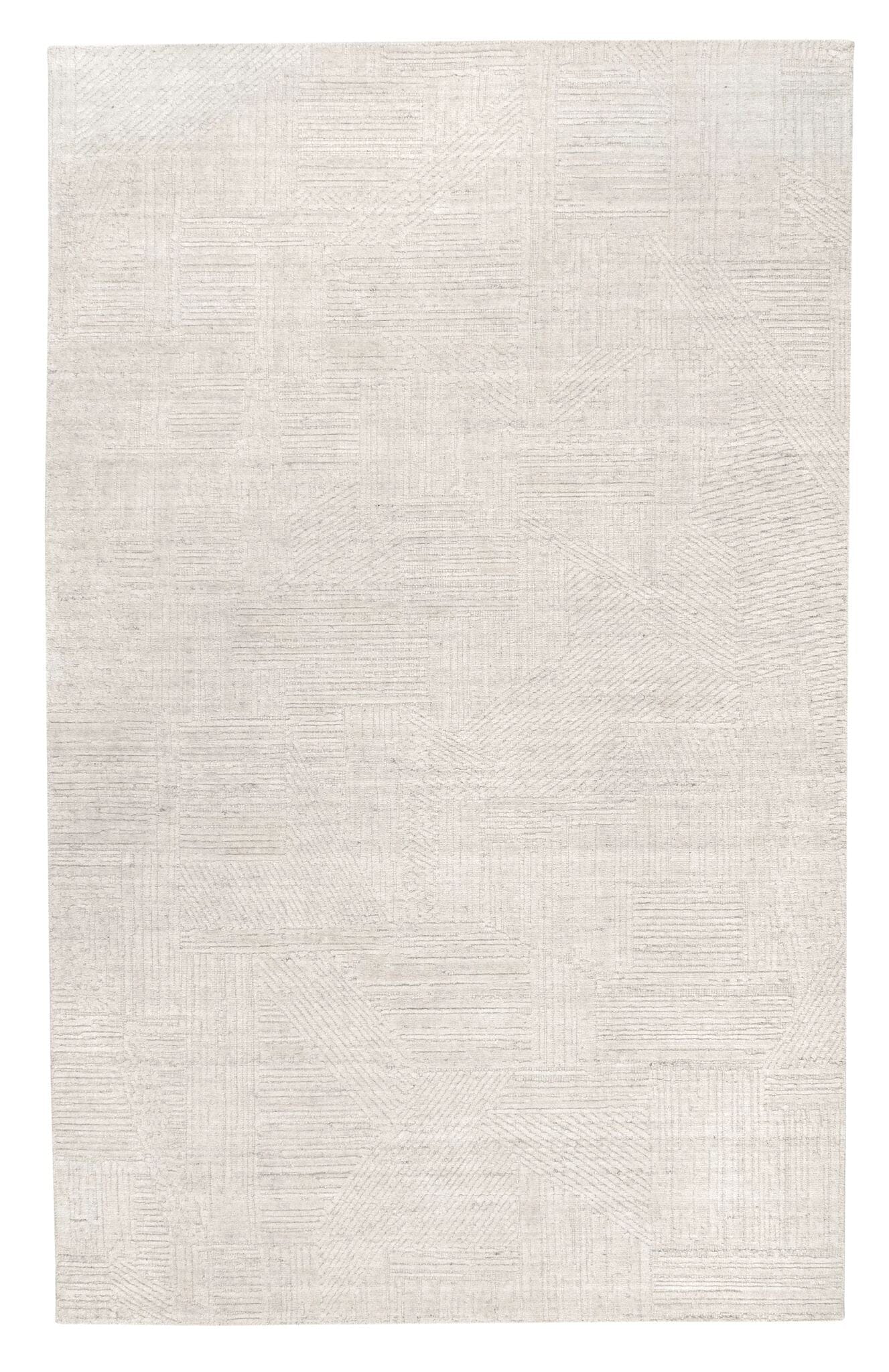 Adrian Beige Handwoven Wool Rug Rugs 