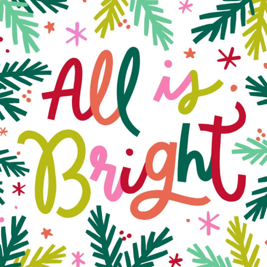 All is Bright - Cocktail Napkin Kitchen 