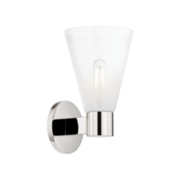 Alma Wall Sconce Small Wall Sconce Polished Nickel 