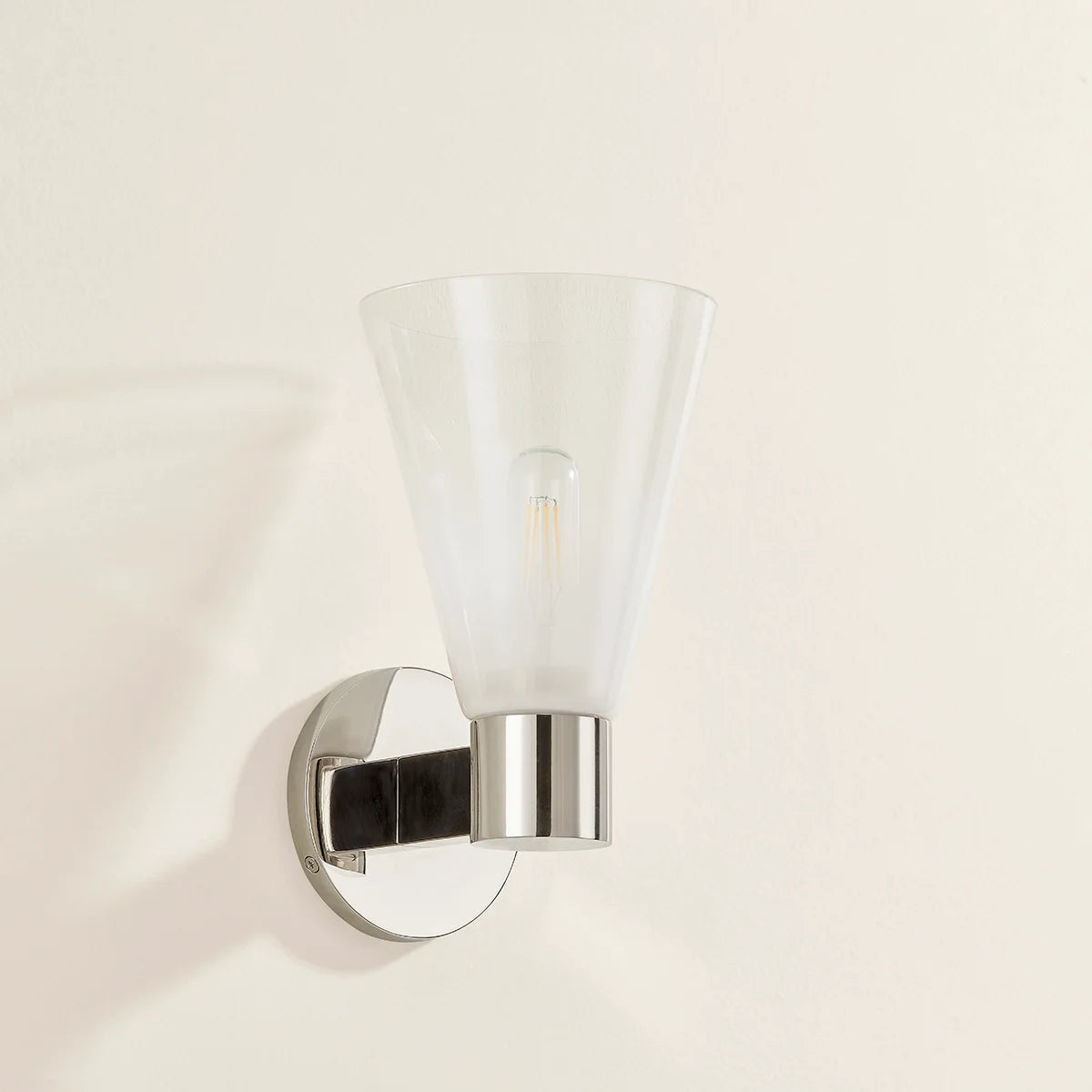 Alma Wall Sconce Small Wall Sconce Polished Nickel 
