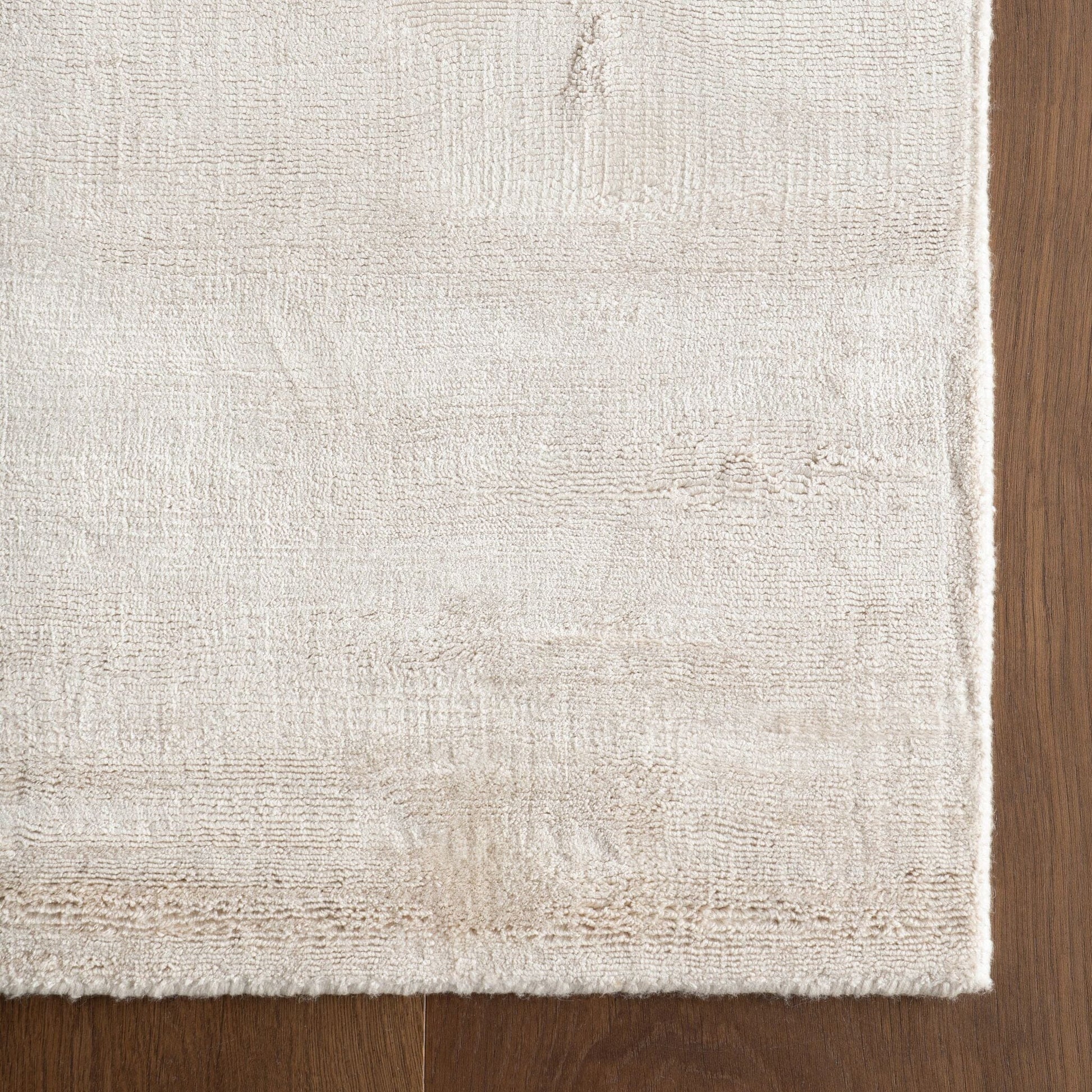 Alva Sand Hand Loom Knotted Viscose Rug Rugs 