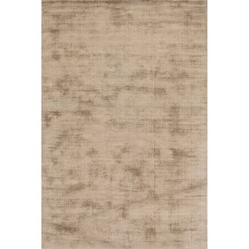 Alva Taupe Hand Loom Knotted Viscose Rug Rugs 
