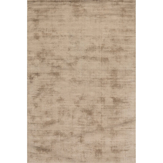 Alva Taupe Hand Loom Knotted Viscose Rug Rugs 