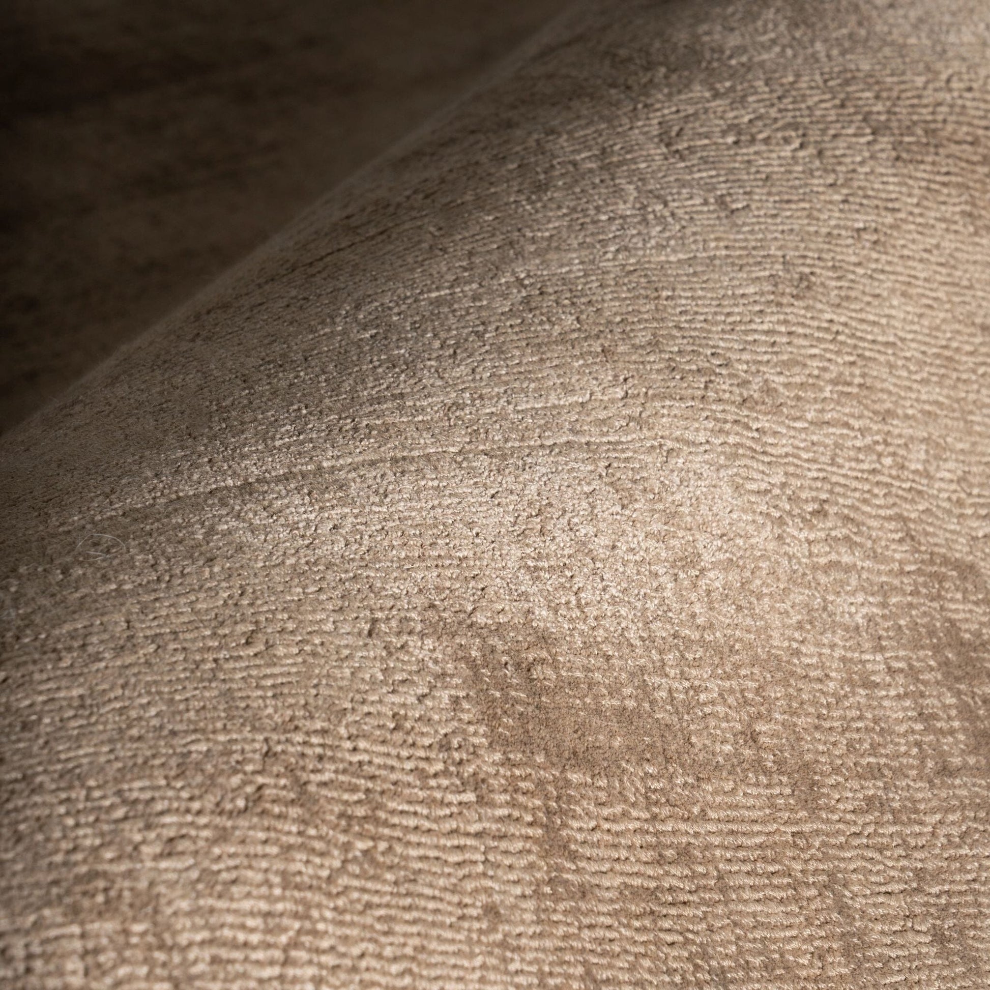 Alva Taupe Hand Loom Knotted Viscose Rug Rugs 