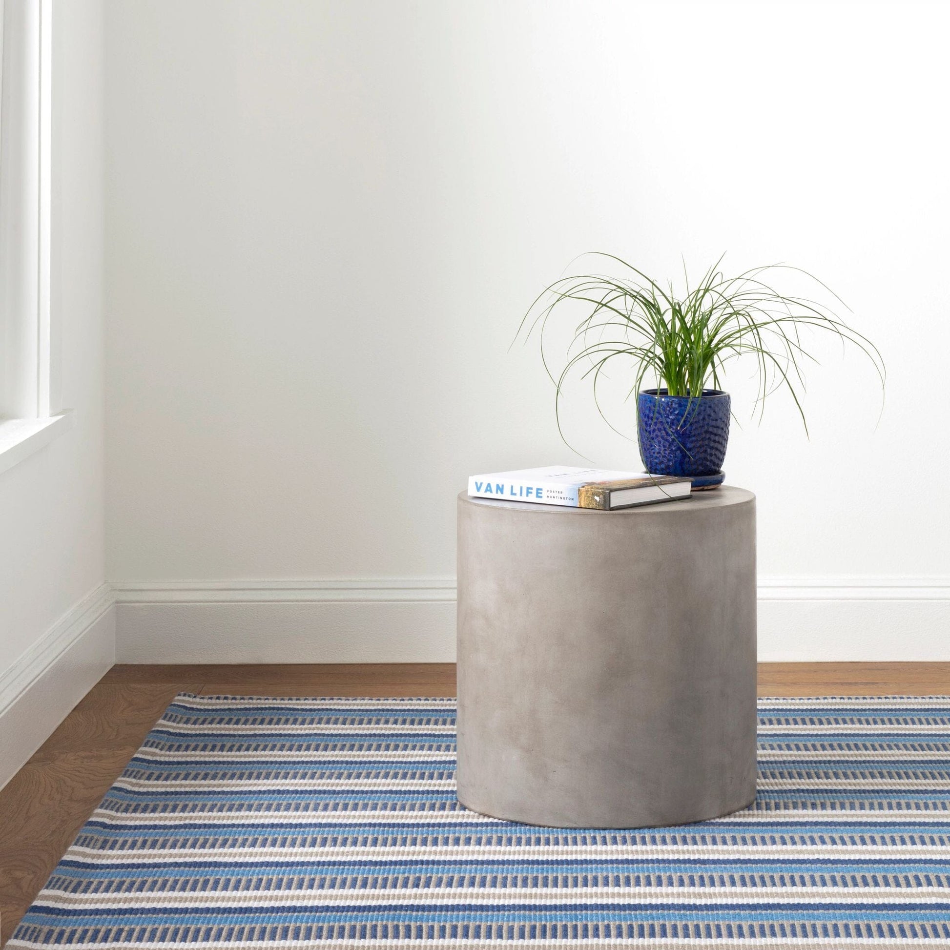Always Greener Blue/Grey Handwoven Indoor/Outdoor Rug Rugs 