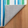 Always Greener Cobalt/Green Machine Washable Rug WASHABLE 