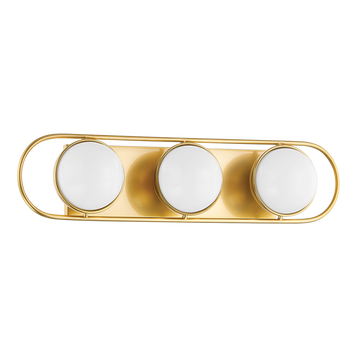 Amy Bath And Vanity Triple Bath and Vanity Aged Brass 