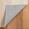 Ana Ticking Aqua Machine Washable Rug WASHABLE 