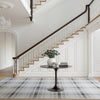 Andri Modern Plaid Machine Washable Rug - Black Rugs 