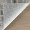 Andri Modern Plaid Machine Washable Rug - Black Rugs 