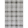 Andri Modern Plaid Machine Washable Rug - Black Rugs 