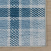 Andri Modern Plaid Machine Washable Rug - Blue Rugs 