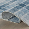 Andri Modern Plaid Machine Washable Rug - Blue Rugs 