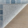 Andri Modern Plaid Machine Washable Rug - Blue Rugs 