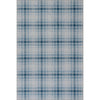 Andri Modern Plaid Machine Washable Rug - Blue Rugs 