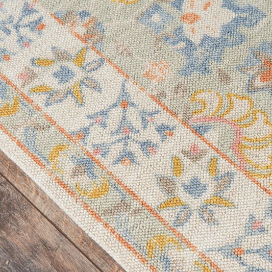 Anna Light Blue - Wool/Nylon Rug Rugs 