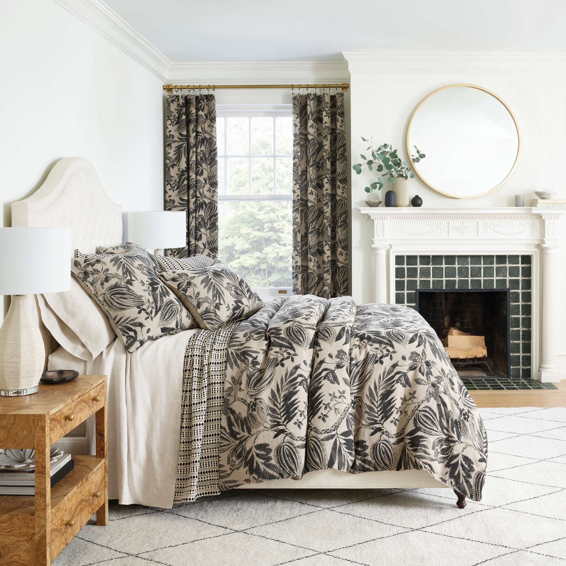 Antigua Linen Black Duvet Cover Duvet Cover 