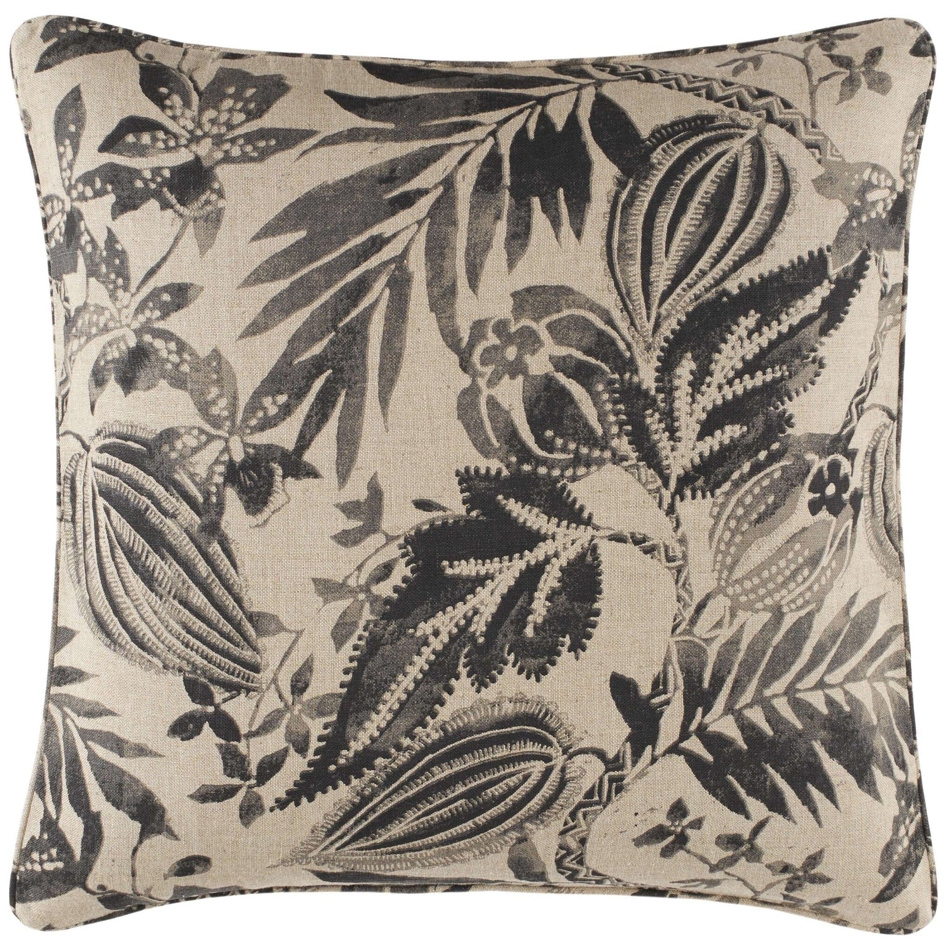 Antigua Linen Black Sham Duvet Sham 