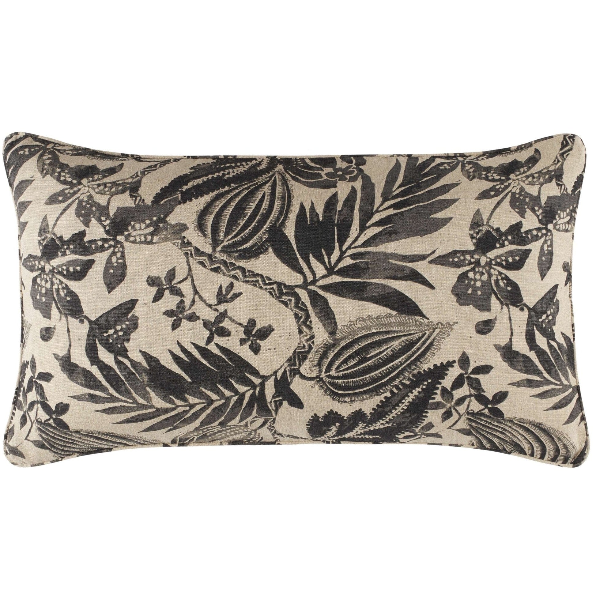 Antigua Linen Black Sham Duvet Sham 