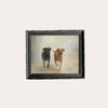 Antique Chien, French Black Mould Framed Art- 5x7 Framed Art 