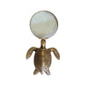 Antiqued Brass Turtle Magnifying Glass, 7” Home Accents 