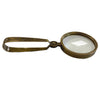 Antiqued Folding Brass Magnifying Glass | Tabletop decor Home Accents 
