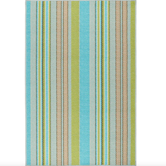 Aquinnah Ticking Multi Machine Washable Rug WASHABLE 