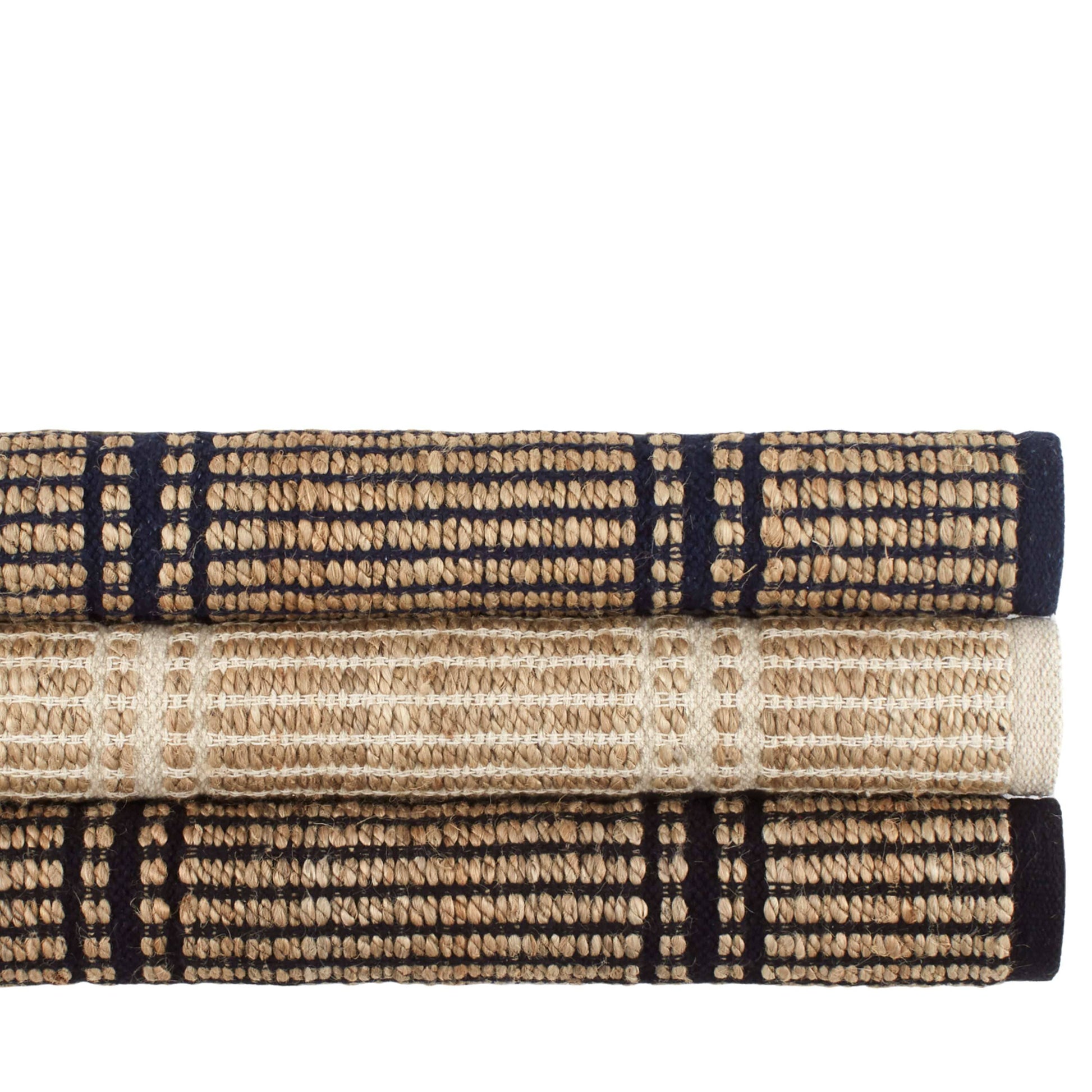 Arbor Navy Handwoven Jute Rug Rugs 