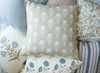 Aria Blue Block Print Pillow 22" Pillows 