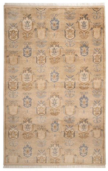 Ashby Taupe Hand Knotted Wool Rug Rugs 