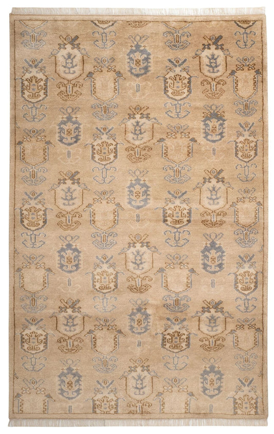 Ashby Taupe Hand Knotted Wool Rug Rugs 