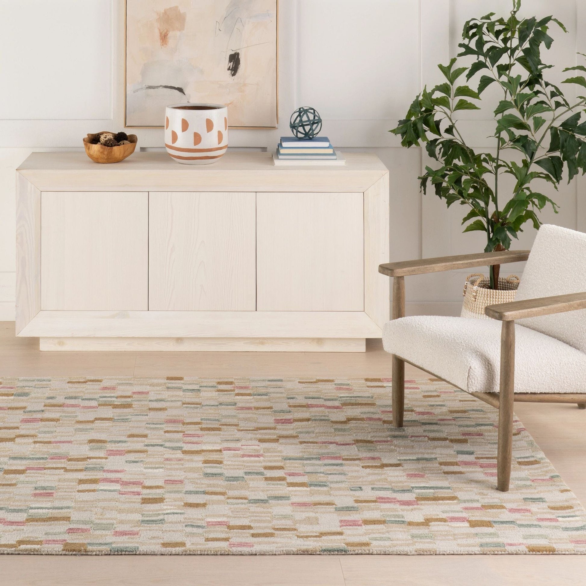 Ashmore Multi Hand Micro Hooked Wool Rug Rugs 