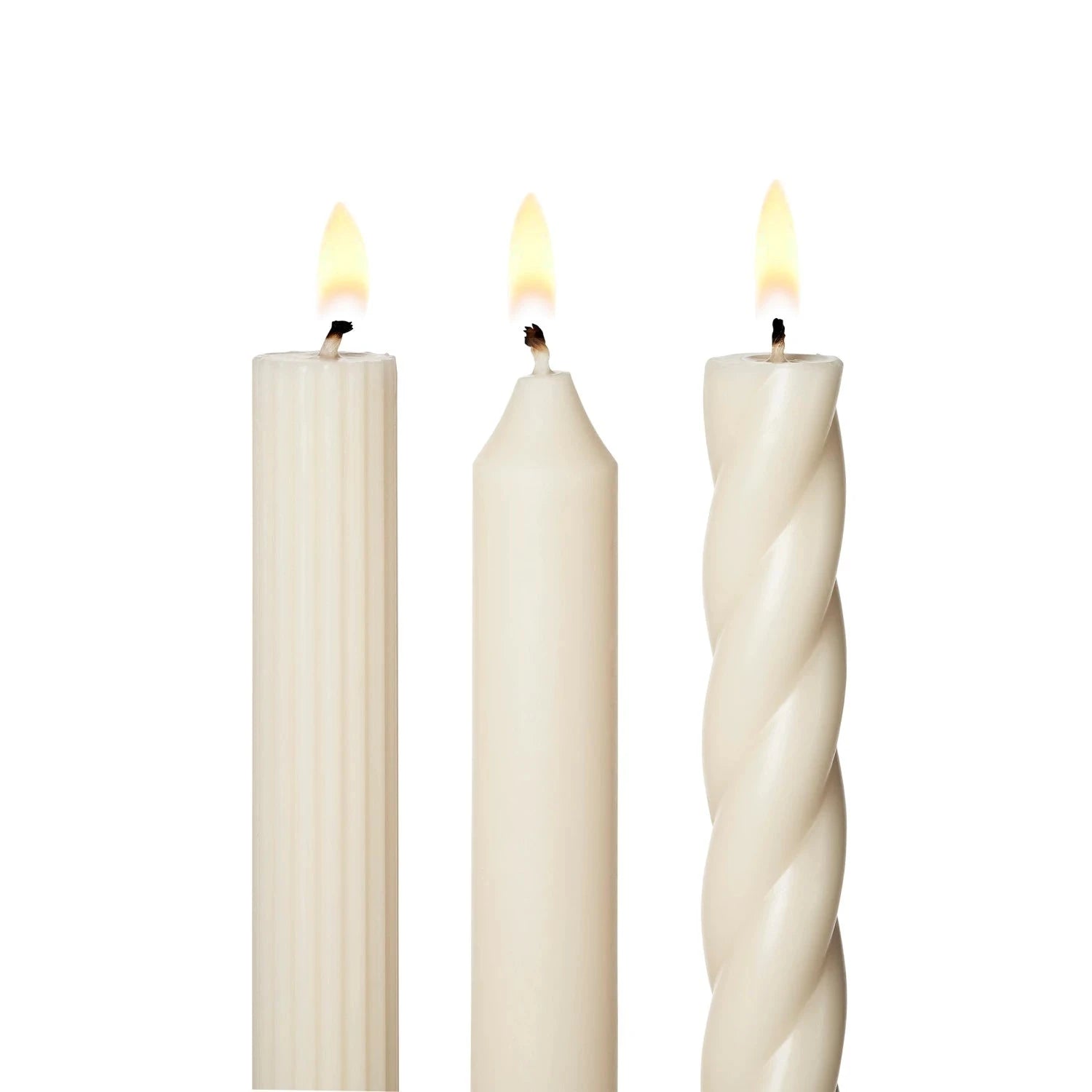 Assorted Cream Taper Candles & Home Fragrance 