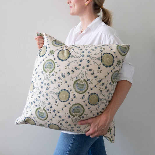 Athena Block Print Pillow - 22" Pillows 