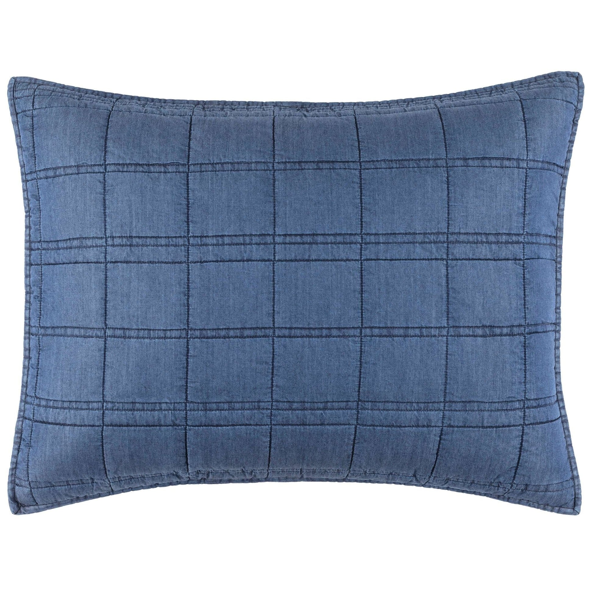 Atlas Denim Quilted Sham Quilted Sham 