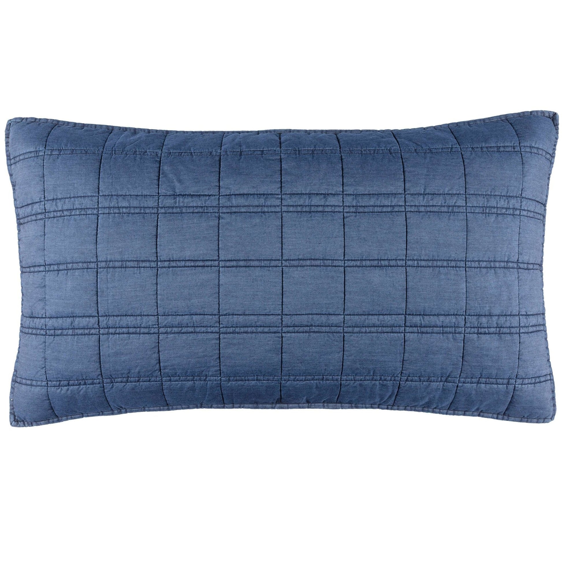 Atlas Denim Quilted Sham Quilted Sham 