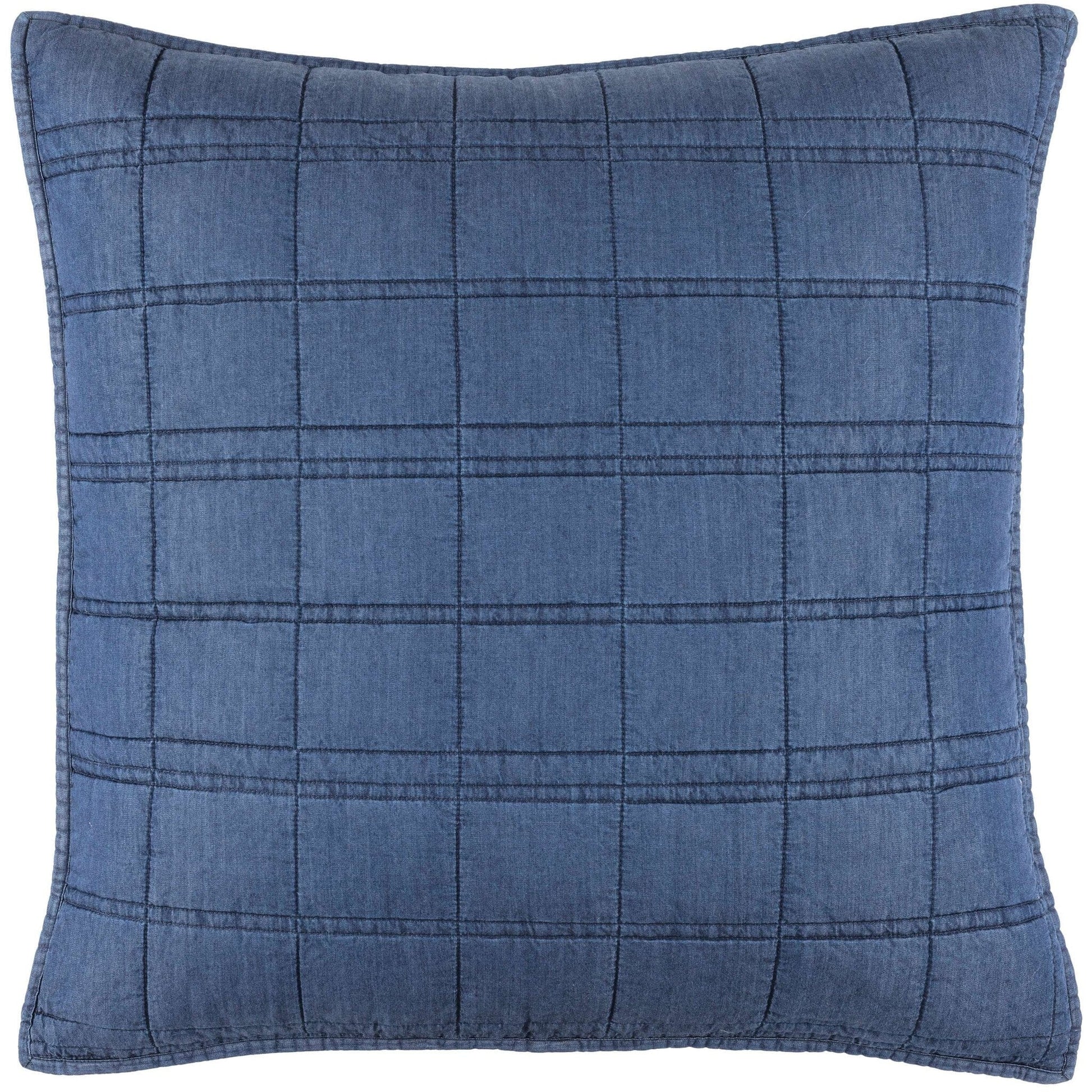 Atlas Denim Quilted Sham Quilted Sham 